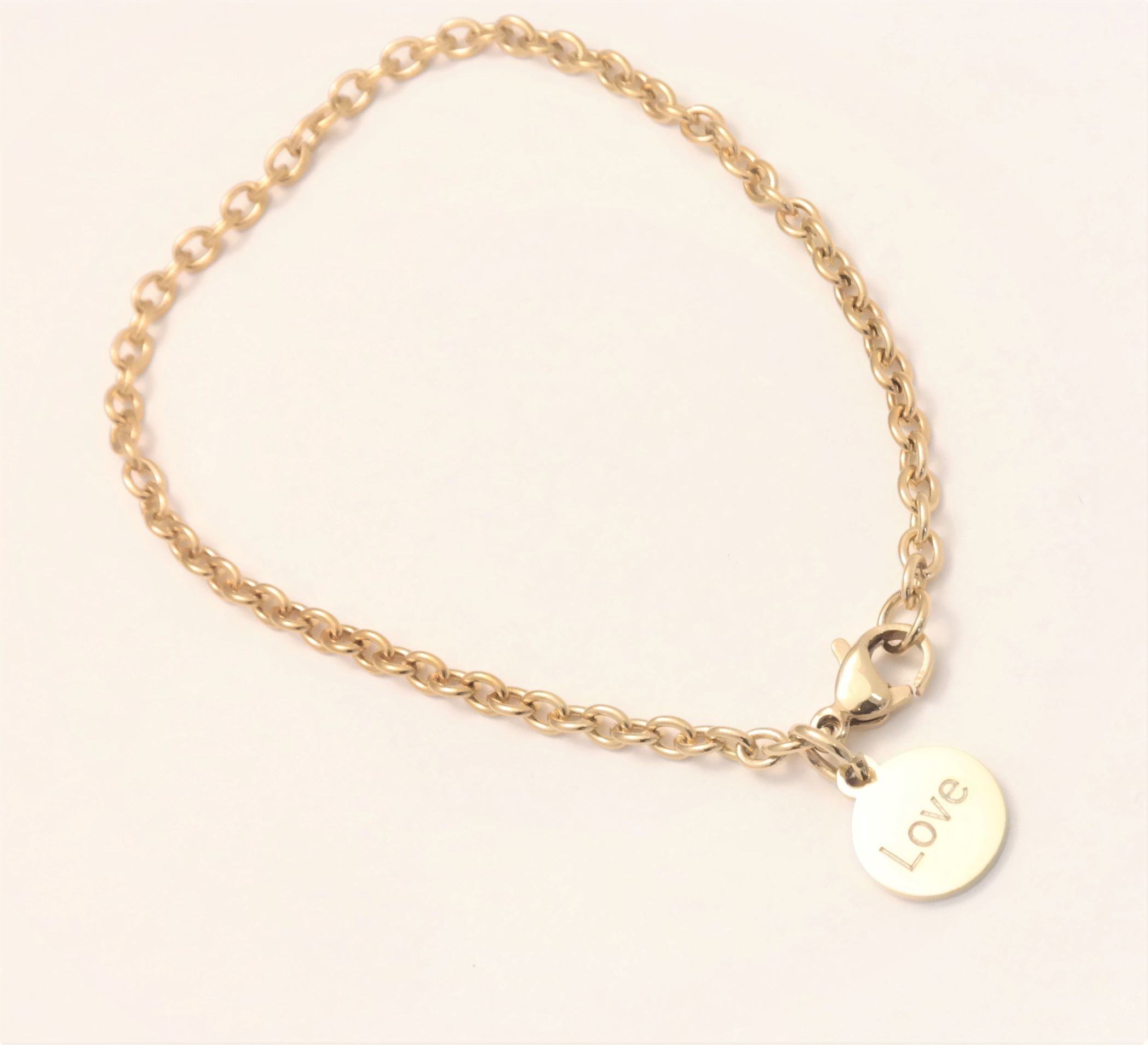 Personalized stainless steel trendy link 3mm bracelet – Image 8