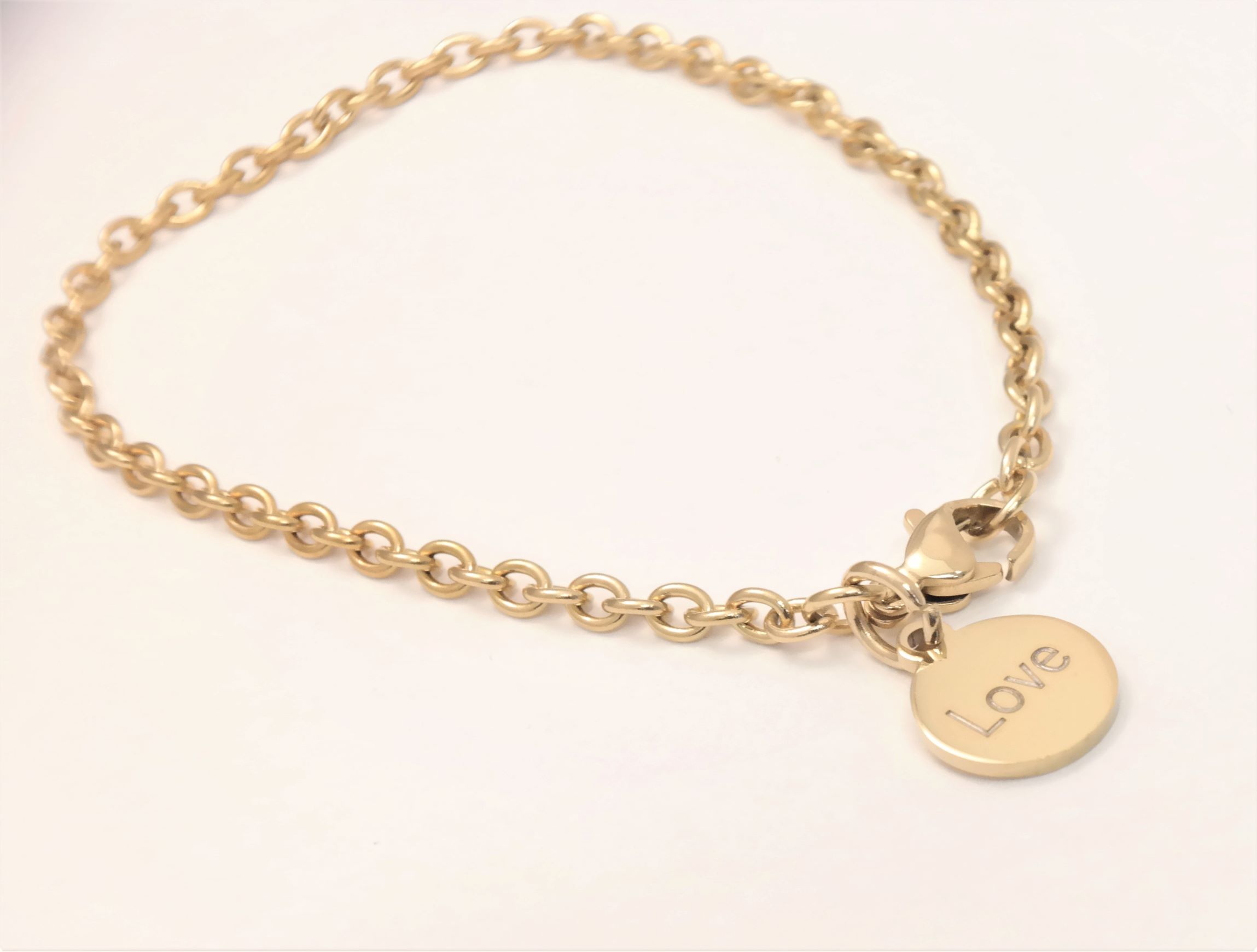 Personalized stainless steel trendy link 3mm bracelet – Image 7