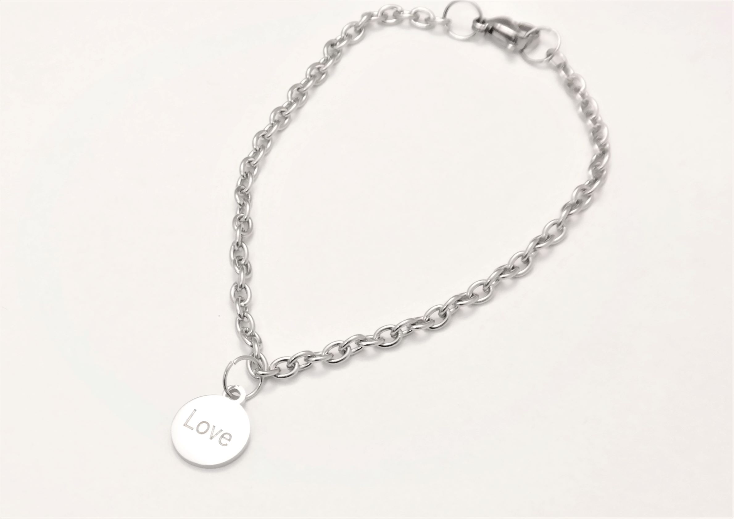 Personalized stainless steel trendy link 3mm bracelet – Image 4