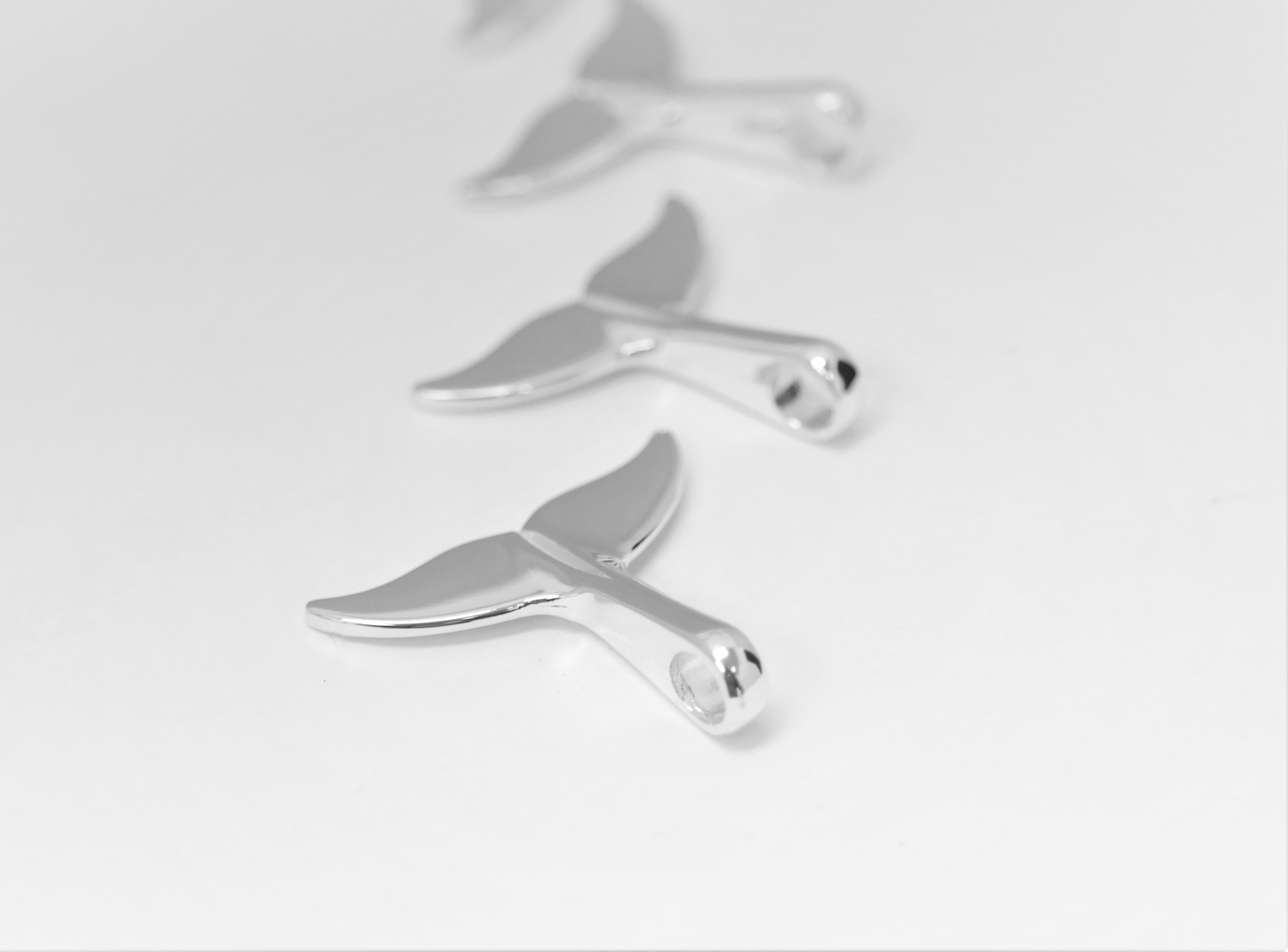 Fabuleuse queue de baleine en argent massif 925 (fait main) – Image 13