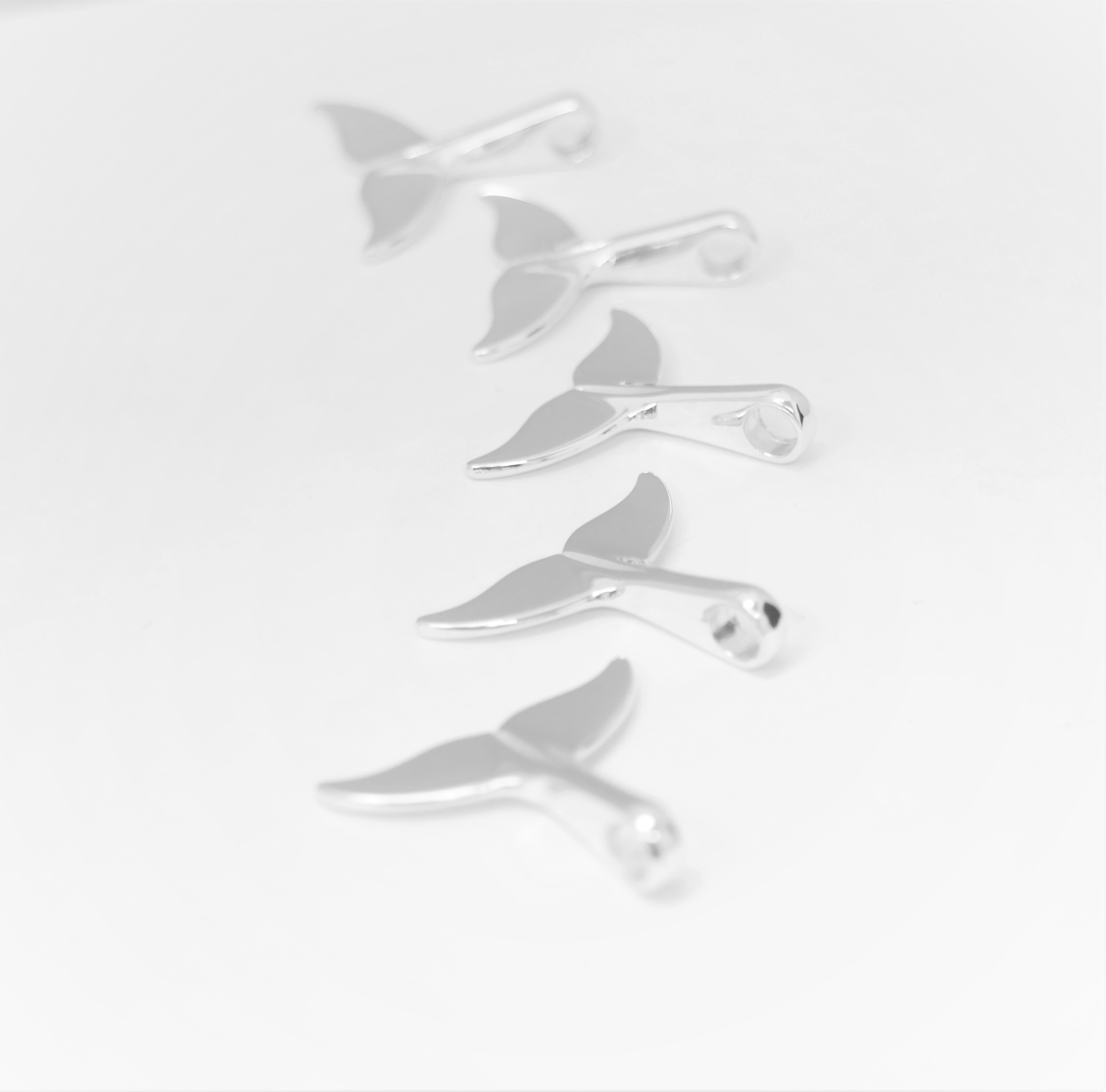 Fabuleuse queue de baleine en argent massif 925 (fait main) – Image 12