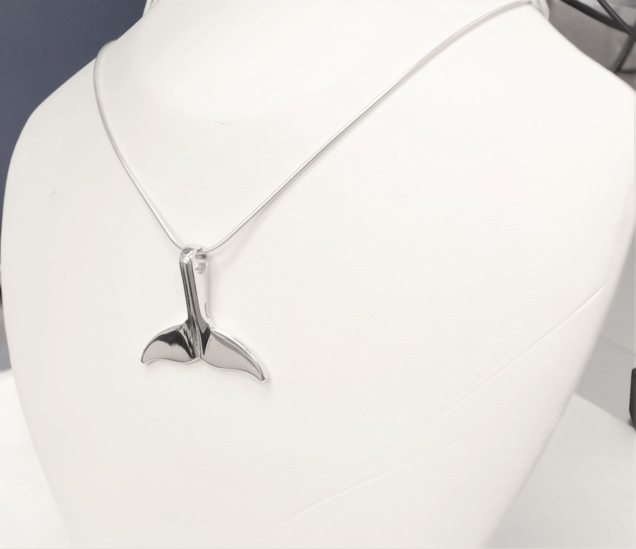 Fabuleuse queue de baleine en argent massif 925 (fait main) – Image 6