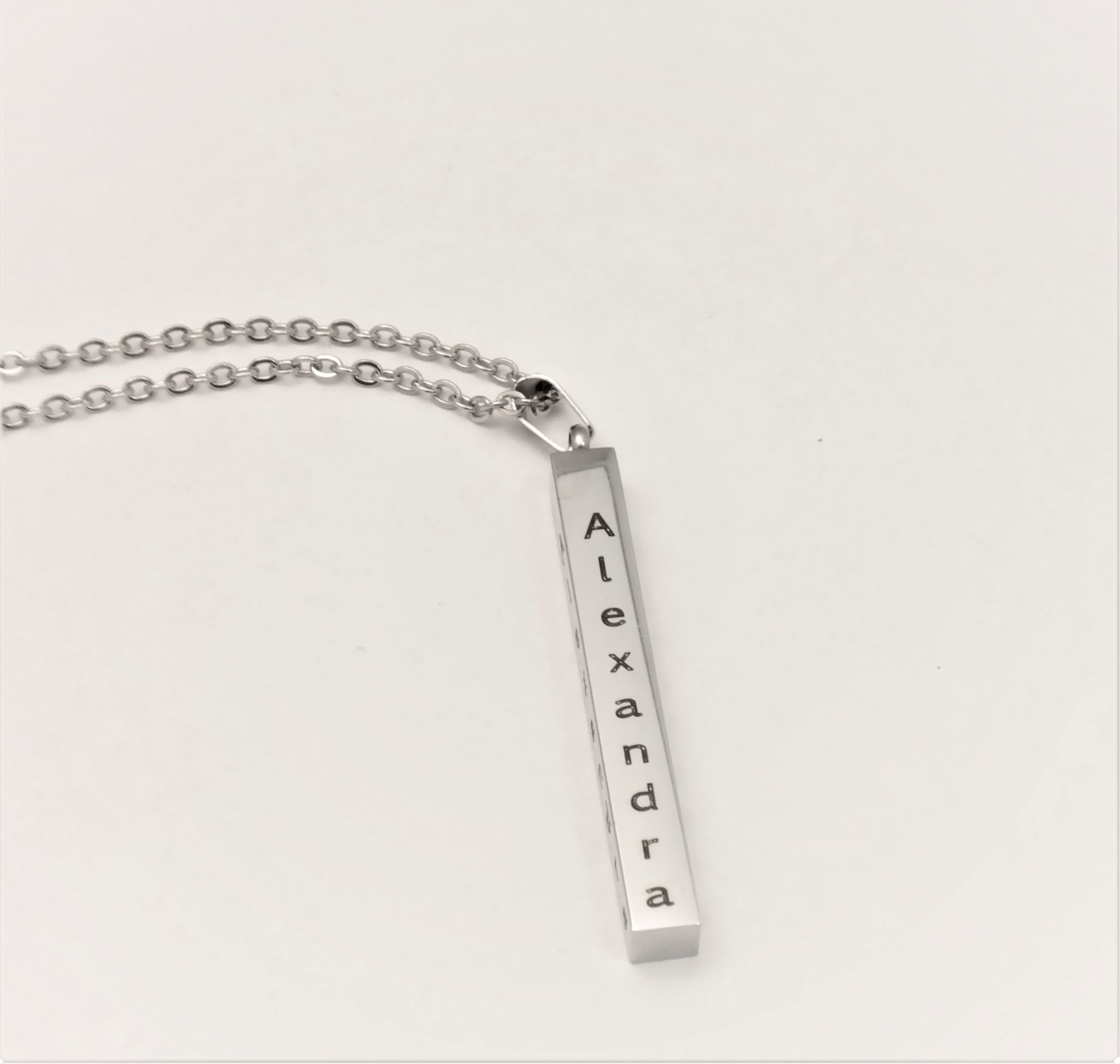 collier bâtonnet personnalisé en acier de haute qualité – Image 5